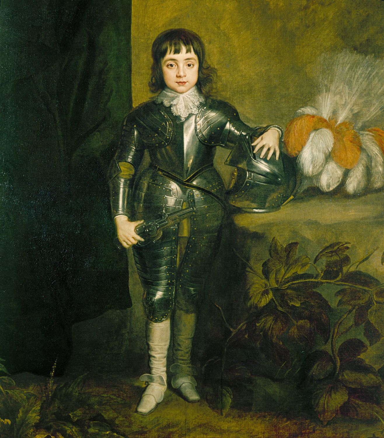 The design of this portrait dates from 1637 or early 1638. The Prince does not wear the insignia of the Garter (he was installed on 21 May 1638) and the portrait is so close in type to the figure of the Prince in the painting of The Five Eldest Children o