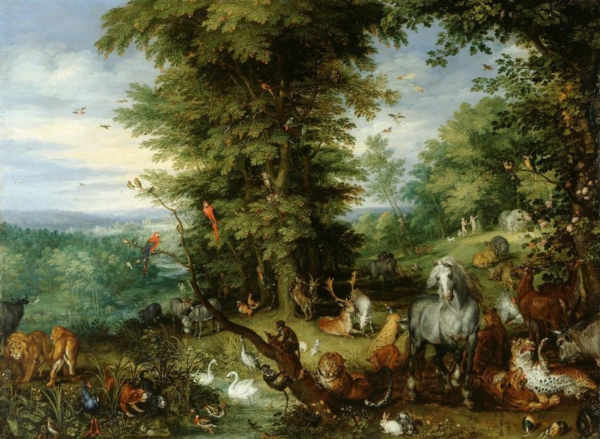 Jan Brueghel the Elder, Adam and Eve in the Garden of Eden, 1615