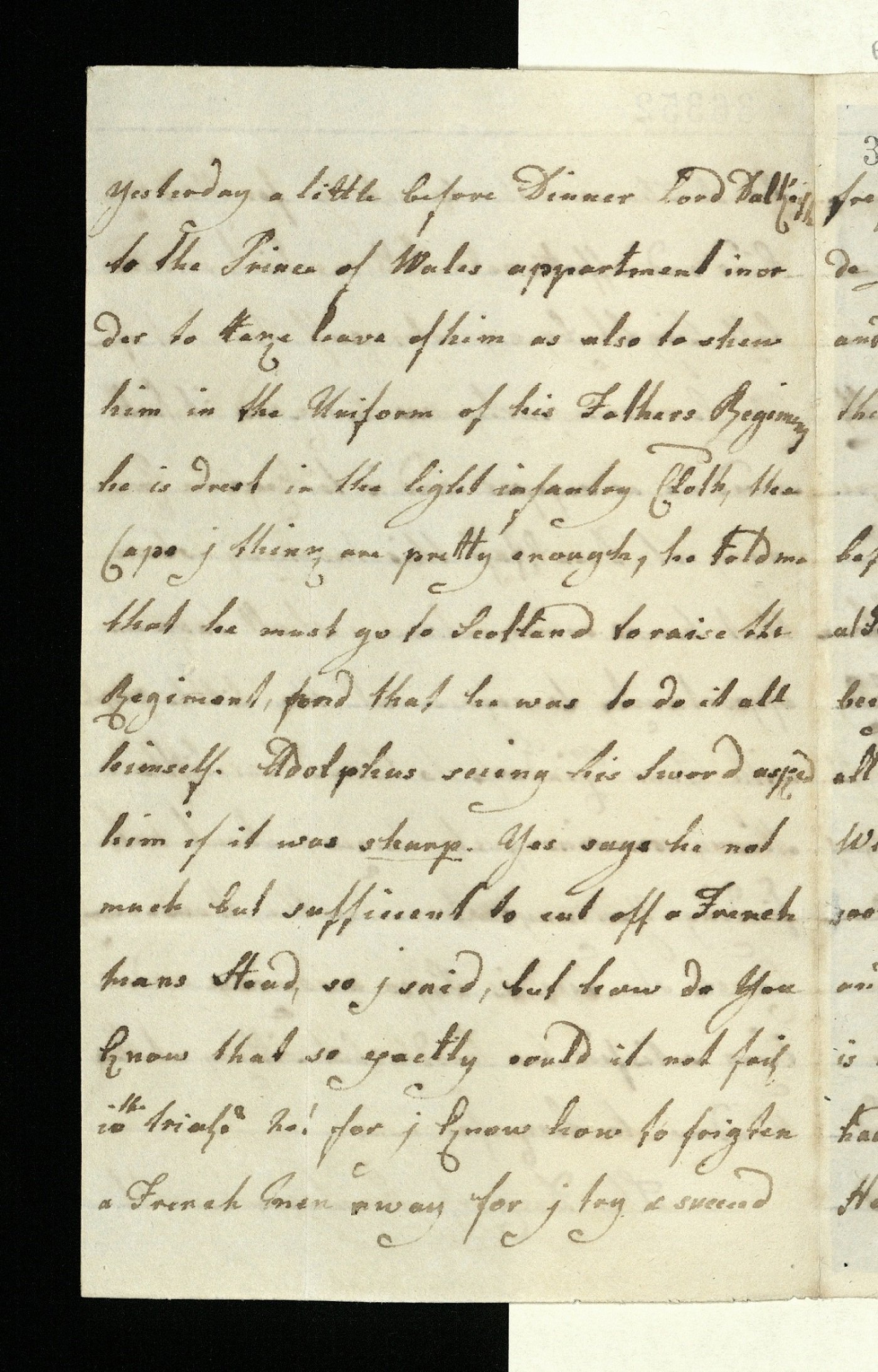Letter from Queen Charlotte to her husband King George III