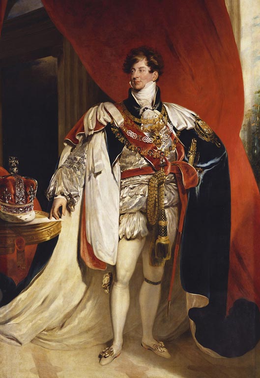 George IV (1762-1830) This is a version of Lawrence’s most replicated portrait of the Prince Regent, painted in 1818 wearing Garter robes and presented by the sitter to the Mansion House in Dublin (now in the Hugh Lane Gallery). This is one of four versions currently in the