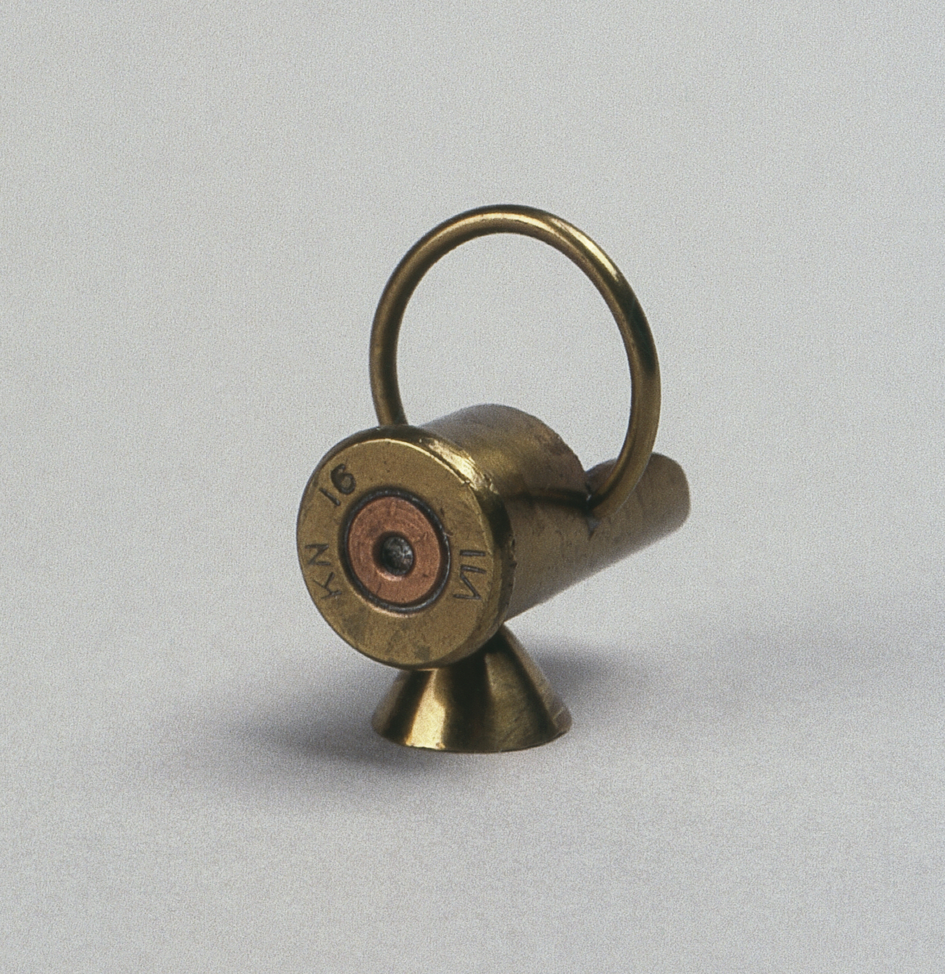Coal scuttle Miniature brass coal scuttle, made from an ammunition shell casing