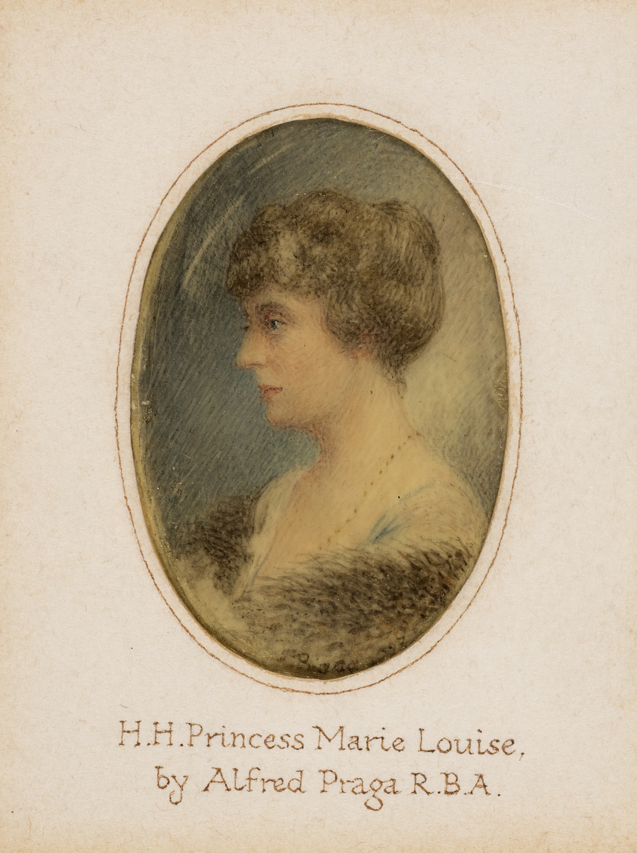 'HRH Princess Marie Louise' by Alfred Praga (RCIN 927290)