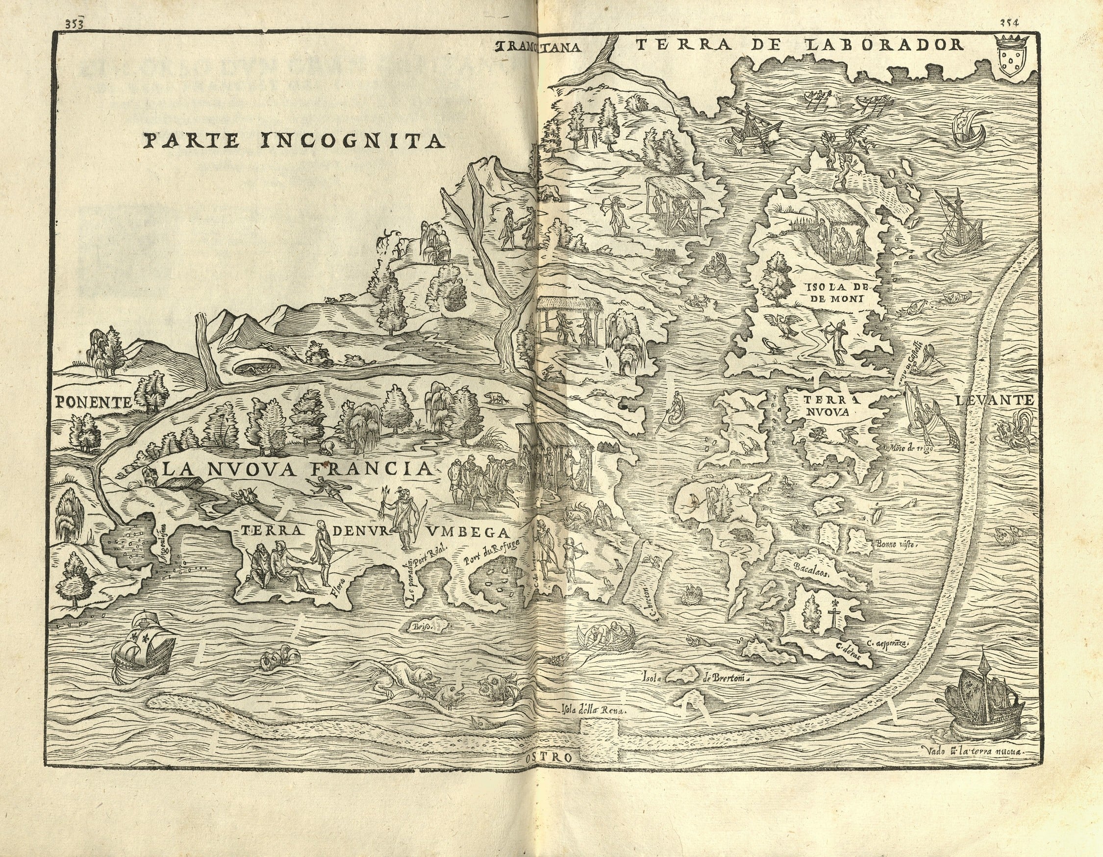 Naviationi et viaggi. Vol. III
This is the fourth edition (1583-1606) of Giovanni Battista Ramusio’s (1485-1557) collection of significant voyages and discoveries. Ramusio was a Venetian geographer and ambassador to France who was fascinated by the discoveries being made in the