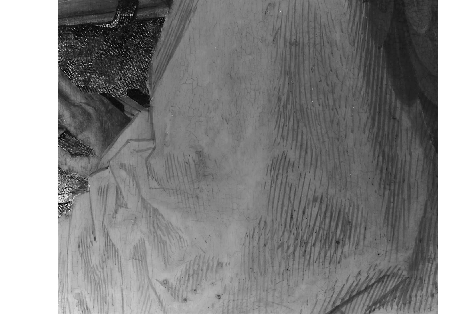 Infrared detail of the angel's sleeve