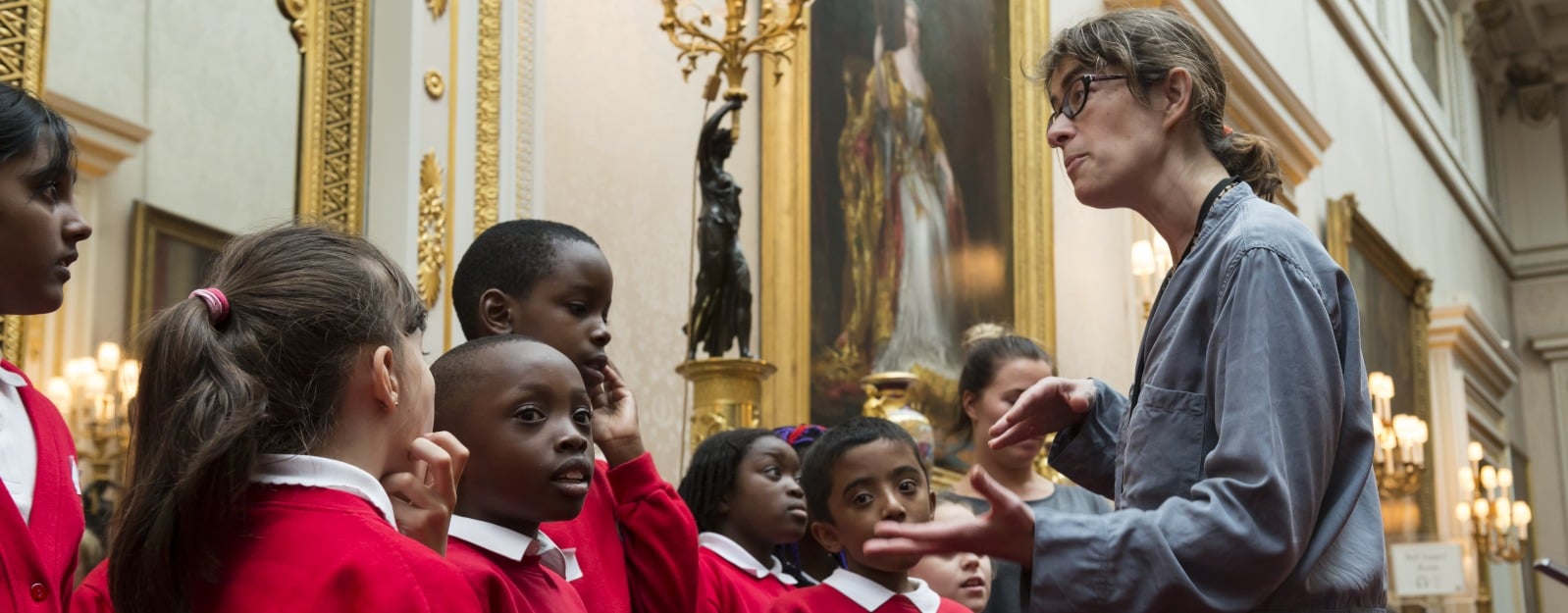 Pupils visit the Picture Gallery, Buckingham Palace