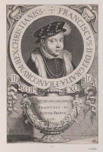 Francois II Roy de France, RCIN 616516 Engraving of Francois II, King of France
