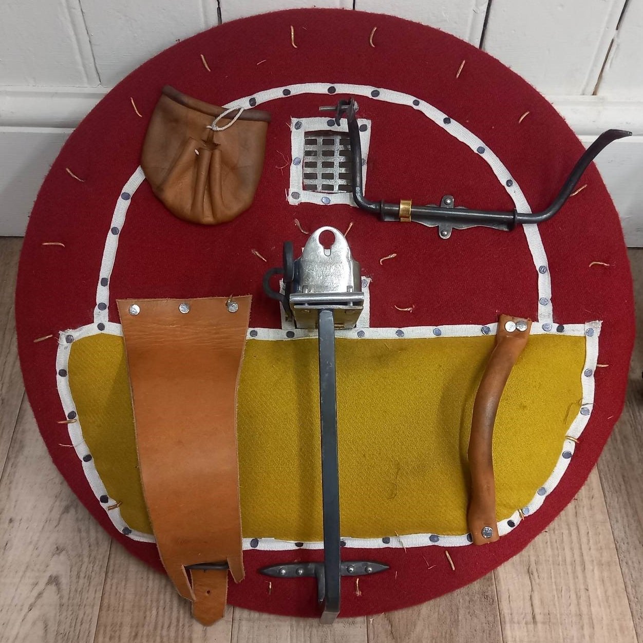 Back of replica gun shield of Henry VIII's reign