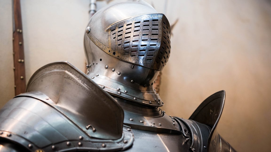 Helmet of Henry VIII armour garniture