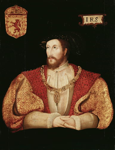 James V - Mary's Father Half-length portrait of James V
