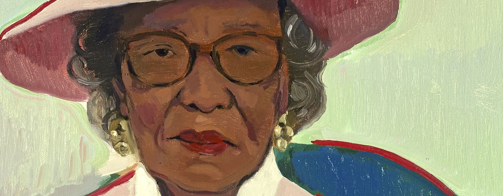 Portrait of Jessie Stephens, oil on linen. Artist: Sahara Longe