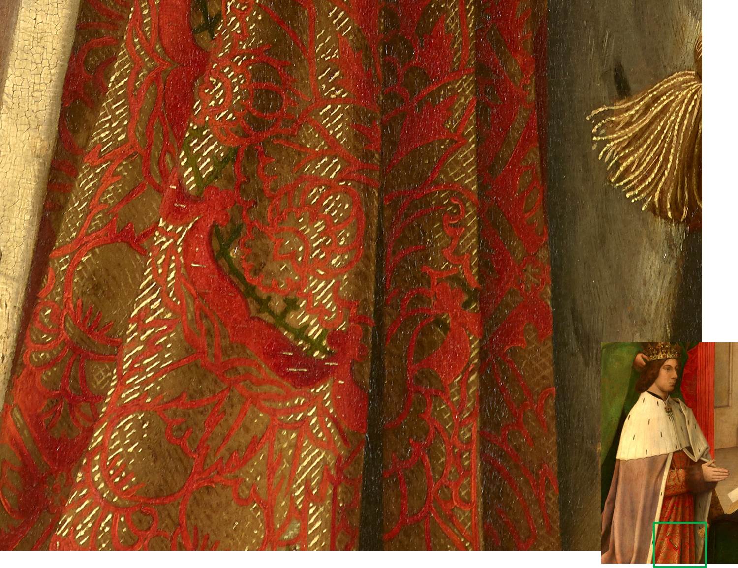 Detail of the king's cloth