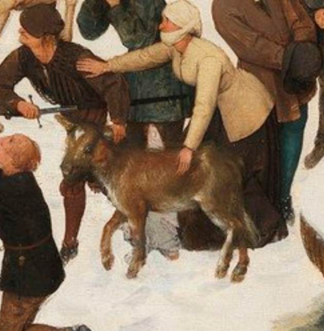Detail of soldier slaughtering
