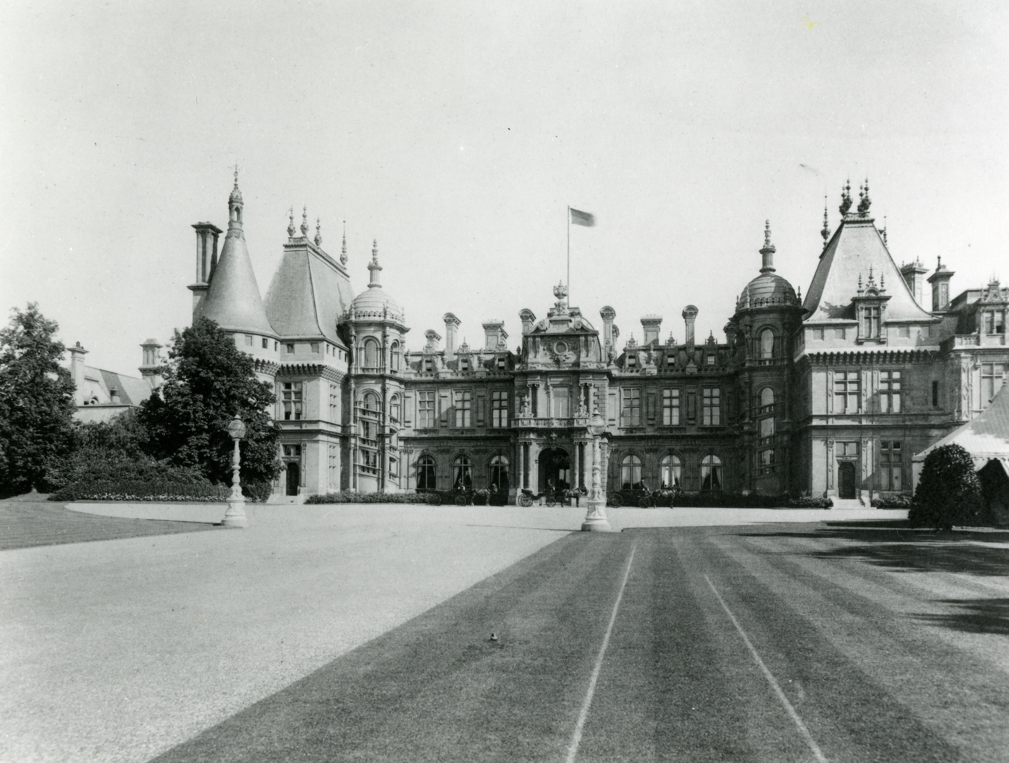 View of the North Front, Waddesdon Manor, 1897. Waddesdon Manor (acc. no. 54).