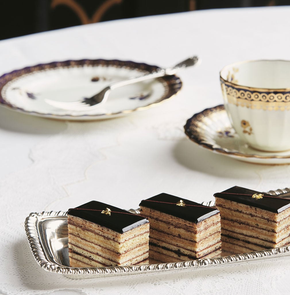 Gâteau Opéra from the 'Royal Teas' cookbook Gâteau Opéra from the 'Royal Teas' cookbook