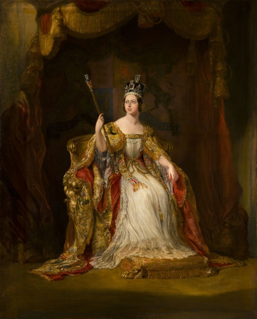 Painting of Queen Victoria's coronation 