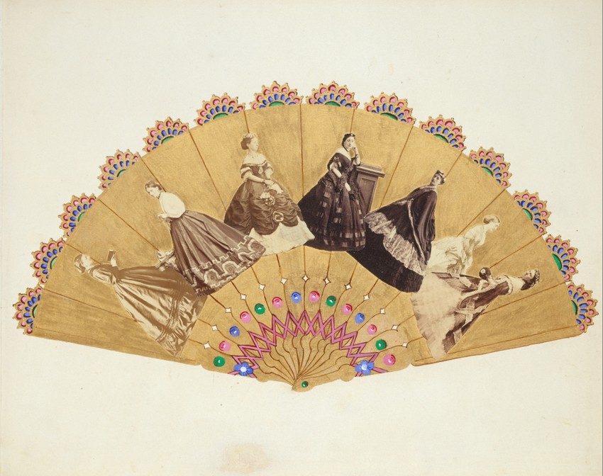 Fan design collage by Alexandra, Princess of Wales