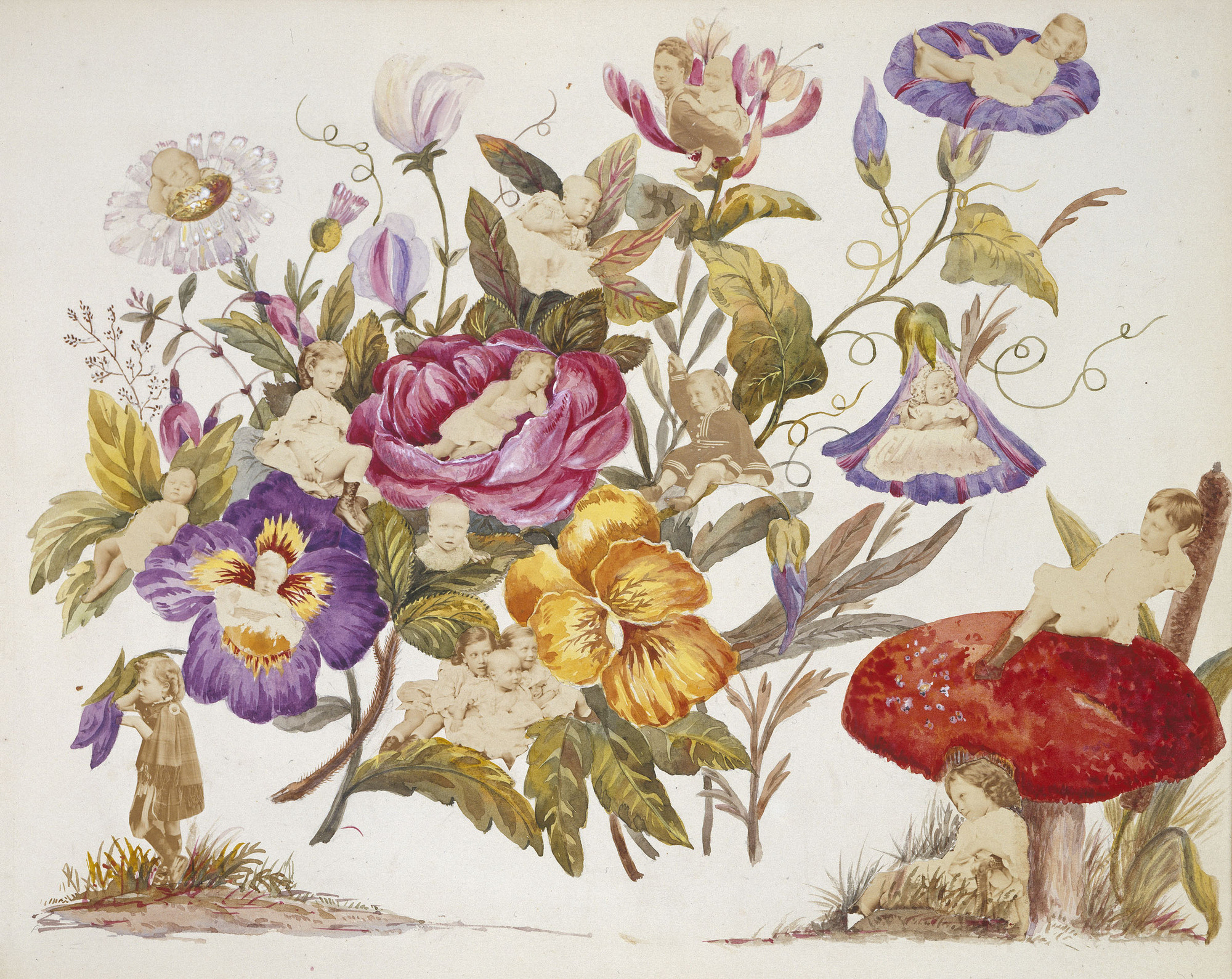Collage designed by Alexandra, Princess of Wales