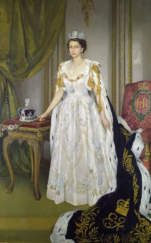 Queen Elizabeth II (1926-2022) in Coronation Robes c. 1953-56