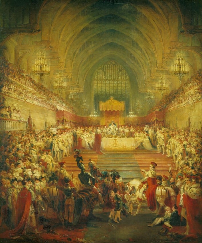 The Banquet at the Coronation of George IV 1821-22 by George Jones