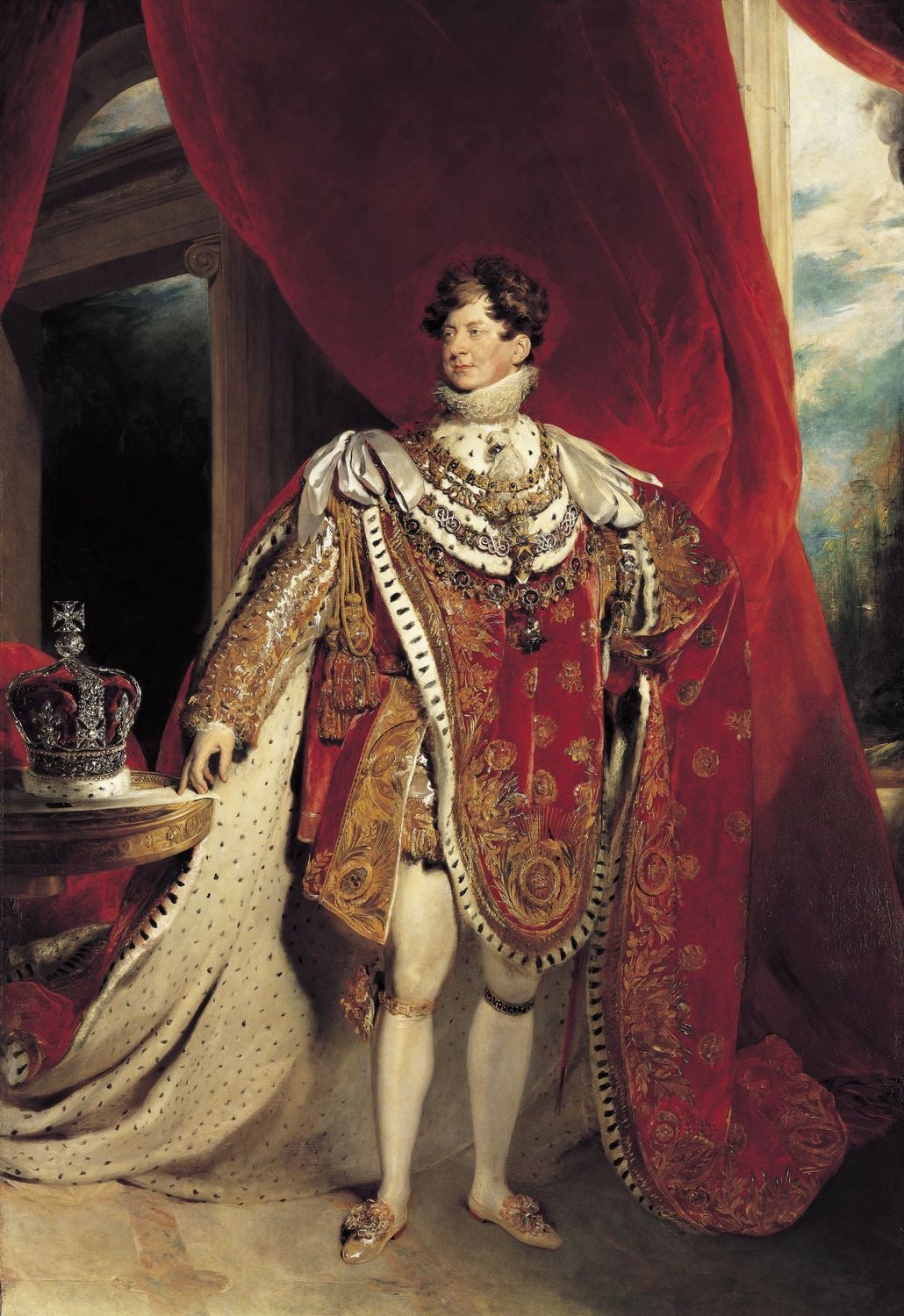 George IV in 1821, two years before he turned his attention to refurbishing Windsor. RCIN 405918