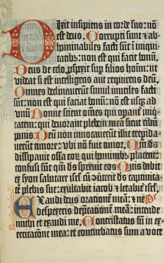 page from Mainz Psalter
