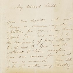 Letter from King Leopold of the Belgians to the young Queen Victoria, offering advice on her new position, 23 June 1837