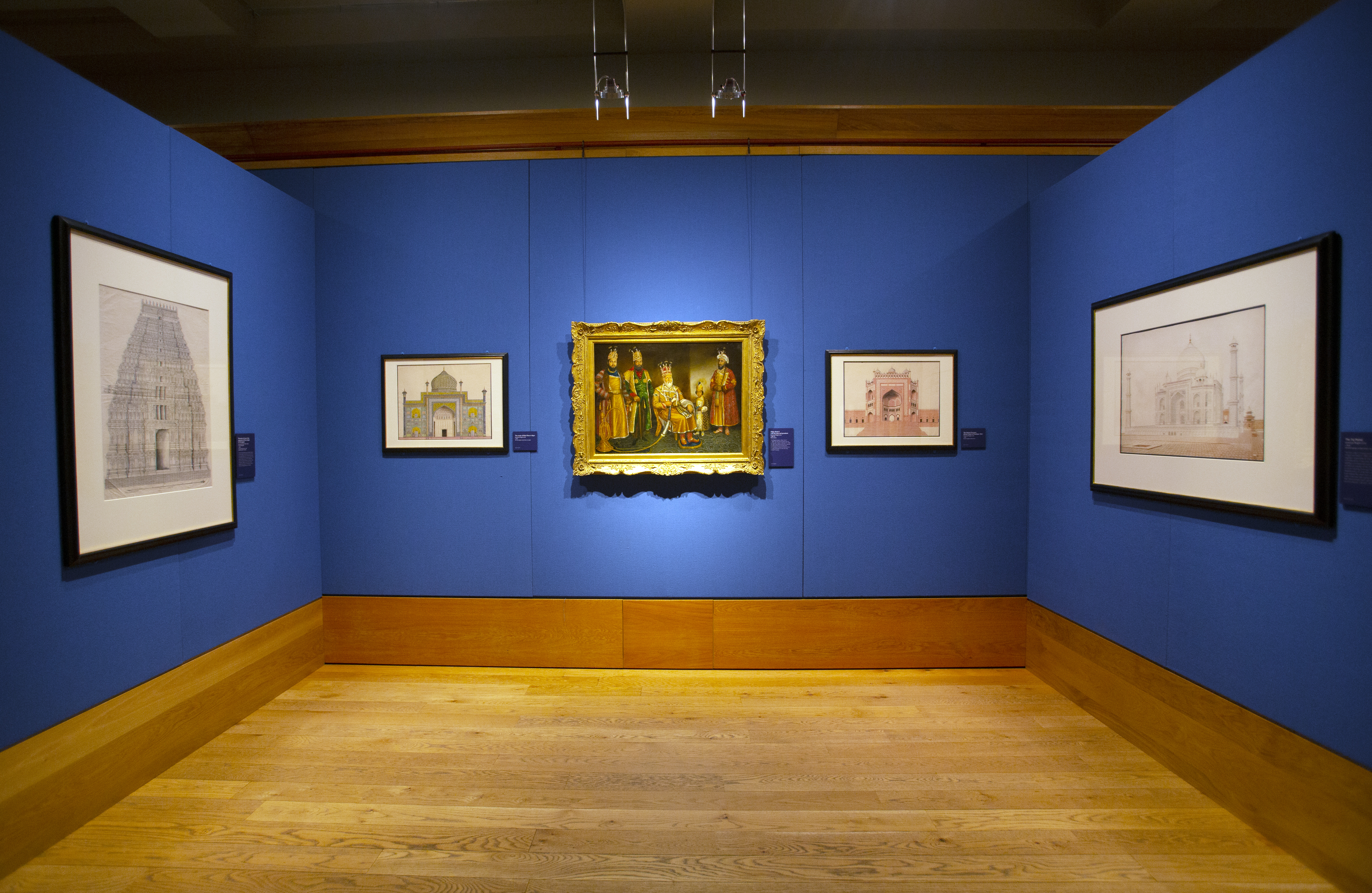 Mughal painting on display in gallery