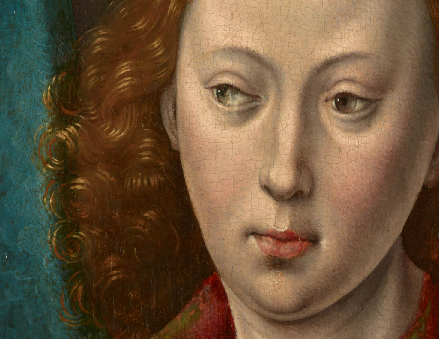 Details of saint's face