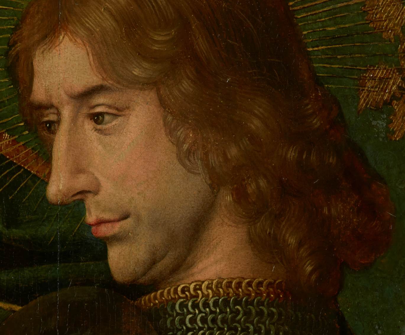 Detail of the saint's face