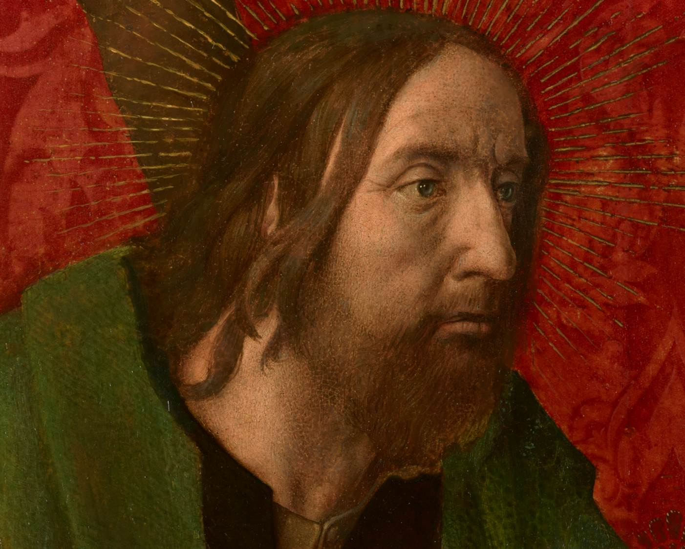 Detail of St Andrew's face
