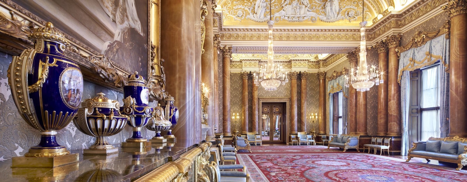 The Blue Drawing Room in Buckingham Palace