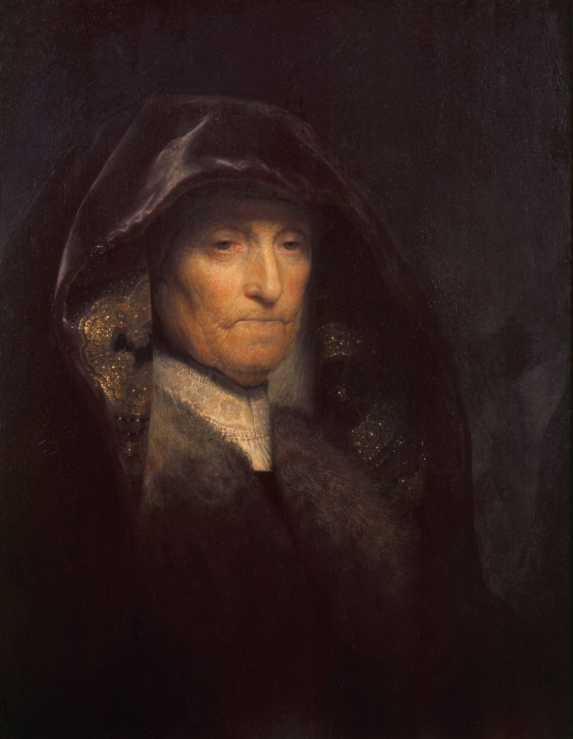 The Artist&rsquo;s Mother by Rembrandt is a study in old age by a young, aspiring painter who rapidly gained a reputation for this kind of work before moving to Amsterdam to develop his career as a portraitist and history painter. Executed towards the end