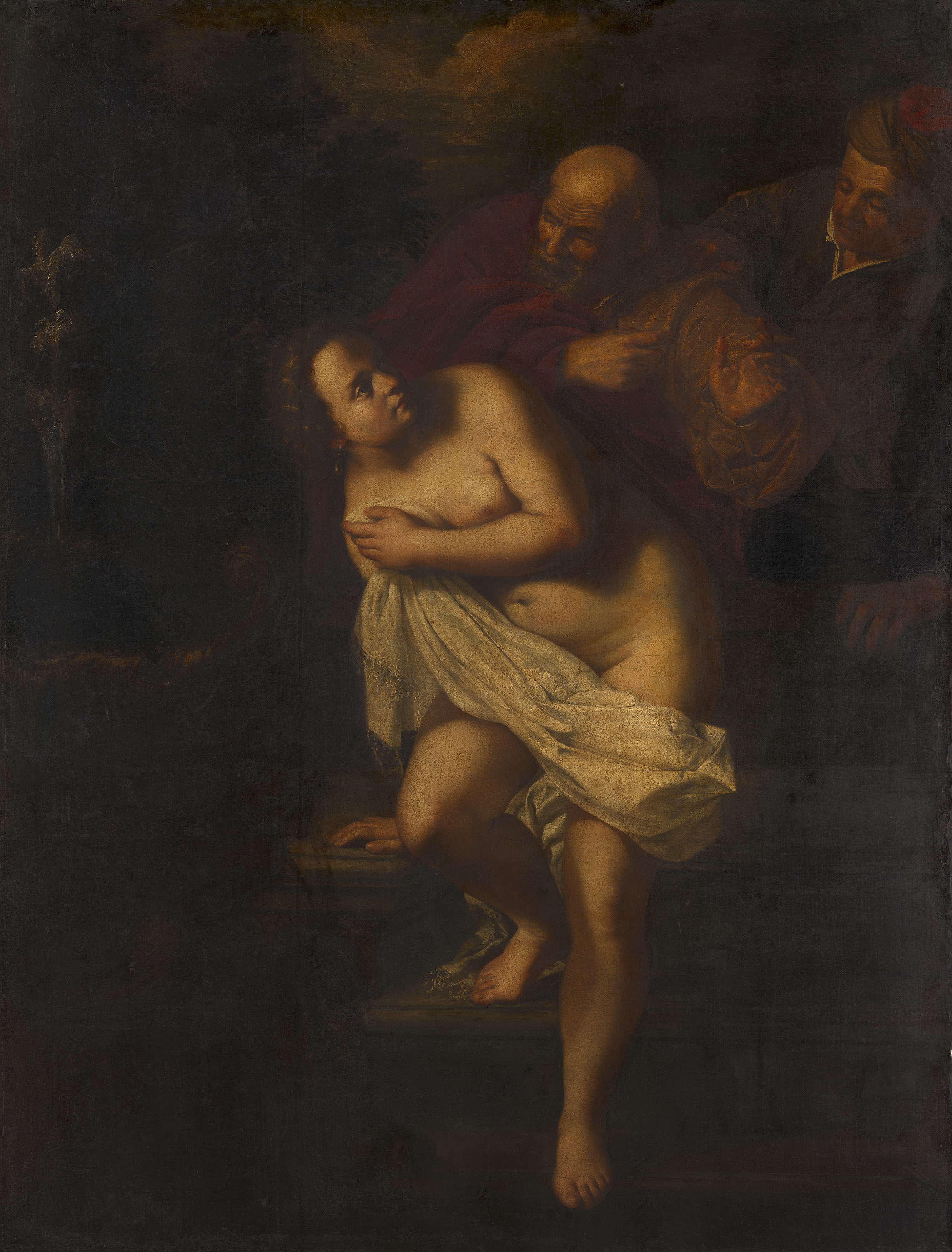 Image of Susanna and the Elders before conservation 