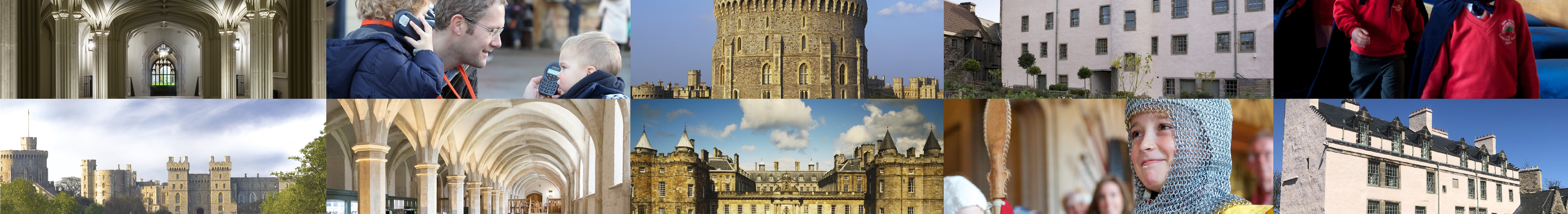 Windsor Castle and the Palace of Holyroodhouse