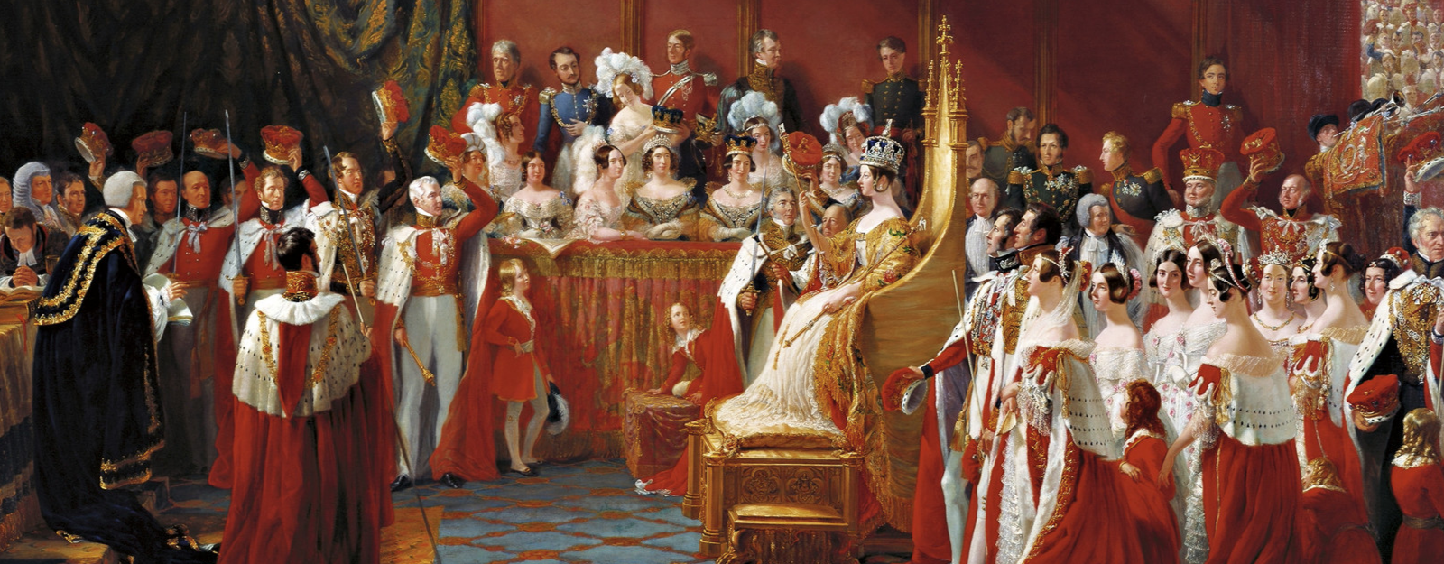 Painting of Queen Victoria at her coronation