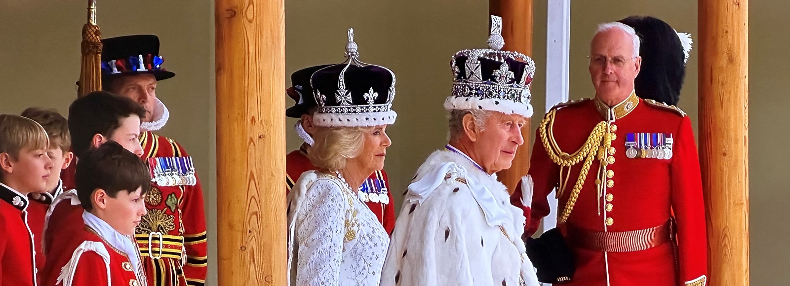 King Charles III and Queen Camilla on the day of their Coronation