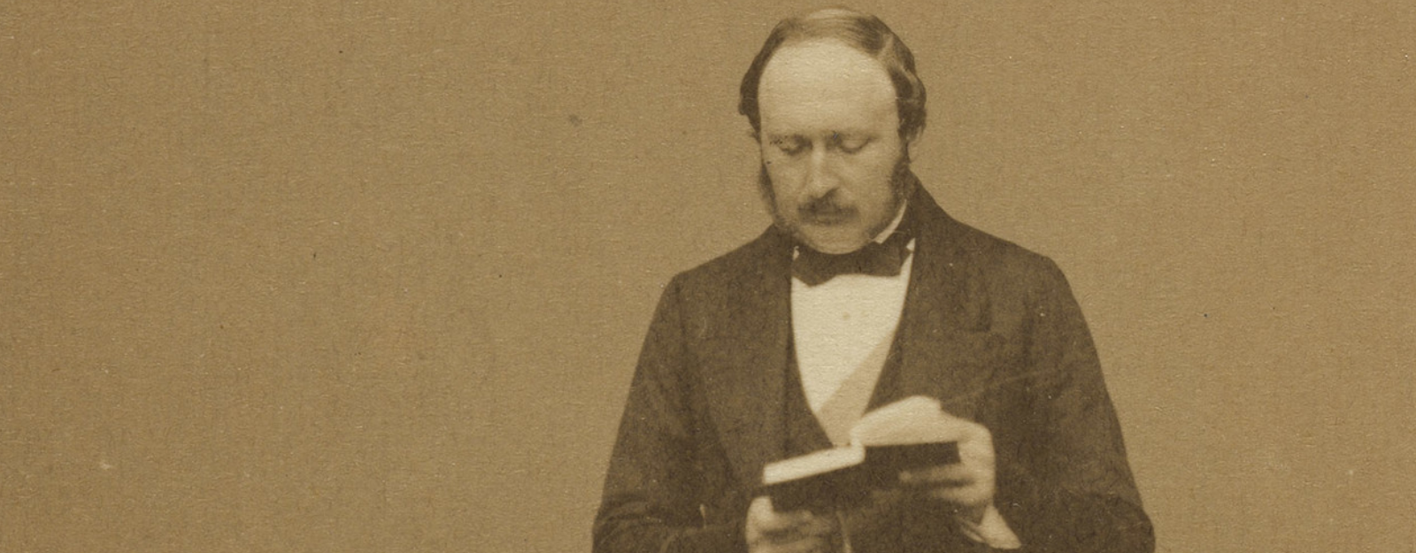 Photograph of Prince Albert reading