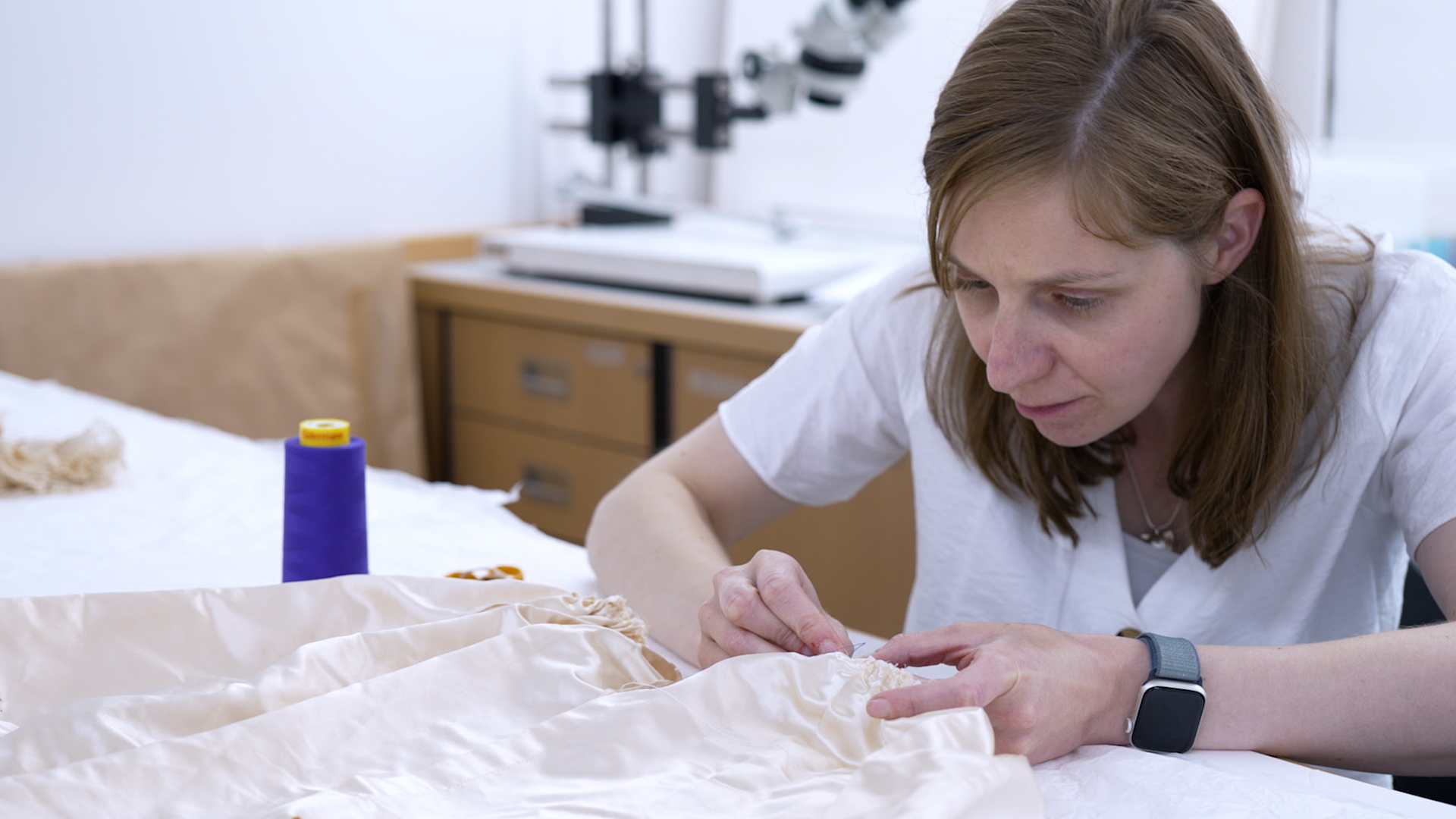 Cecilia conserving Princess Elizabeth's Christening Robe