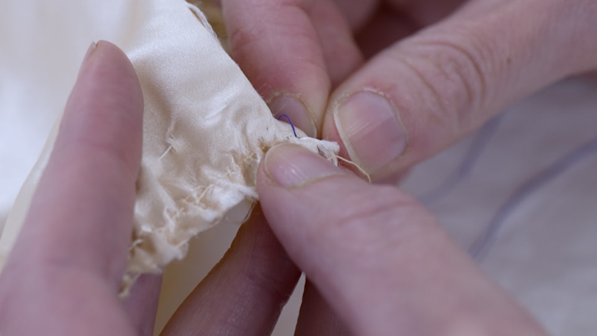Cecilia conserving Princess Elizabeth's Christening Robe