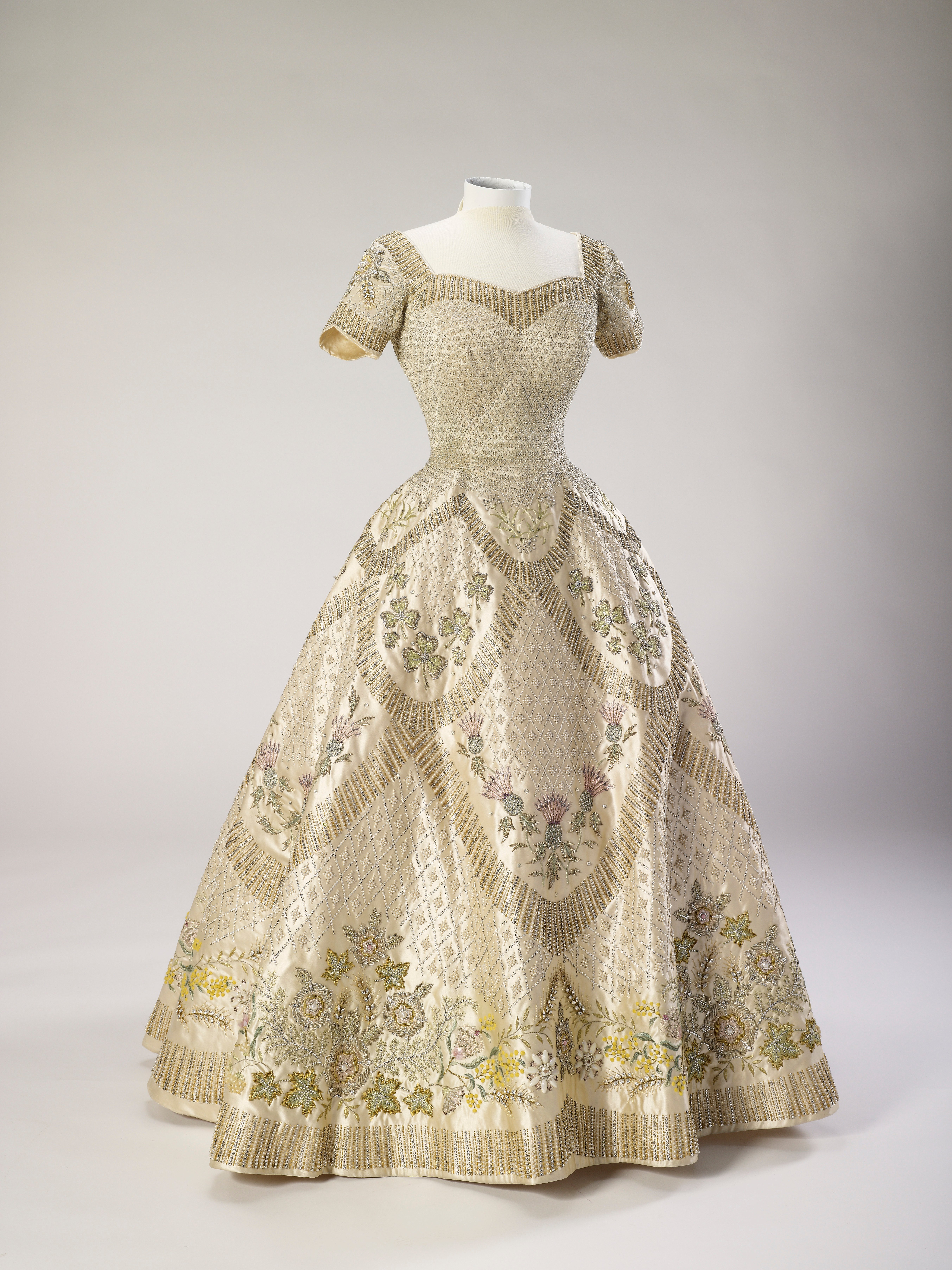 Queen Elizabeth II’s Coronation dress (RCIN 250044) Queen Elizabeth II’s Coronation dress