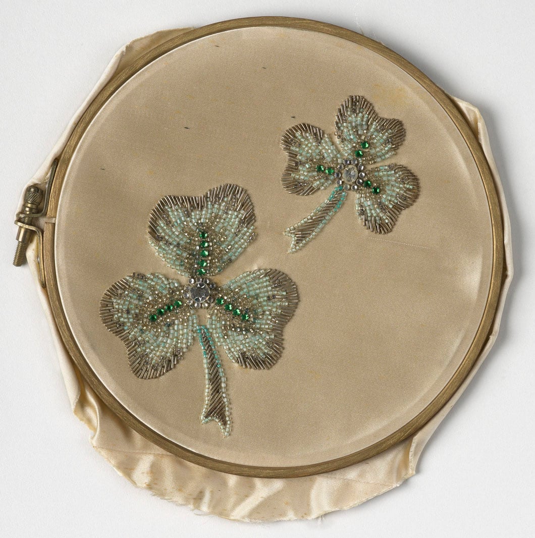 Embroidery sample of the Shamrock of Ireland (RCIN 300020) Shamrock of Ireland