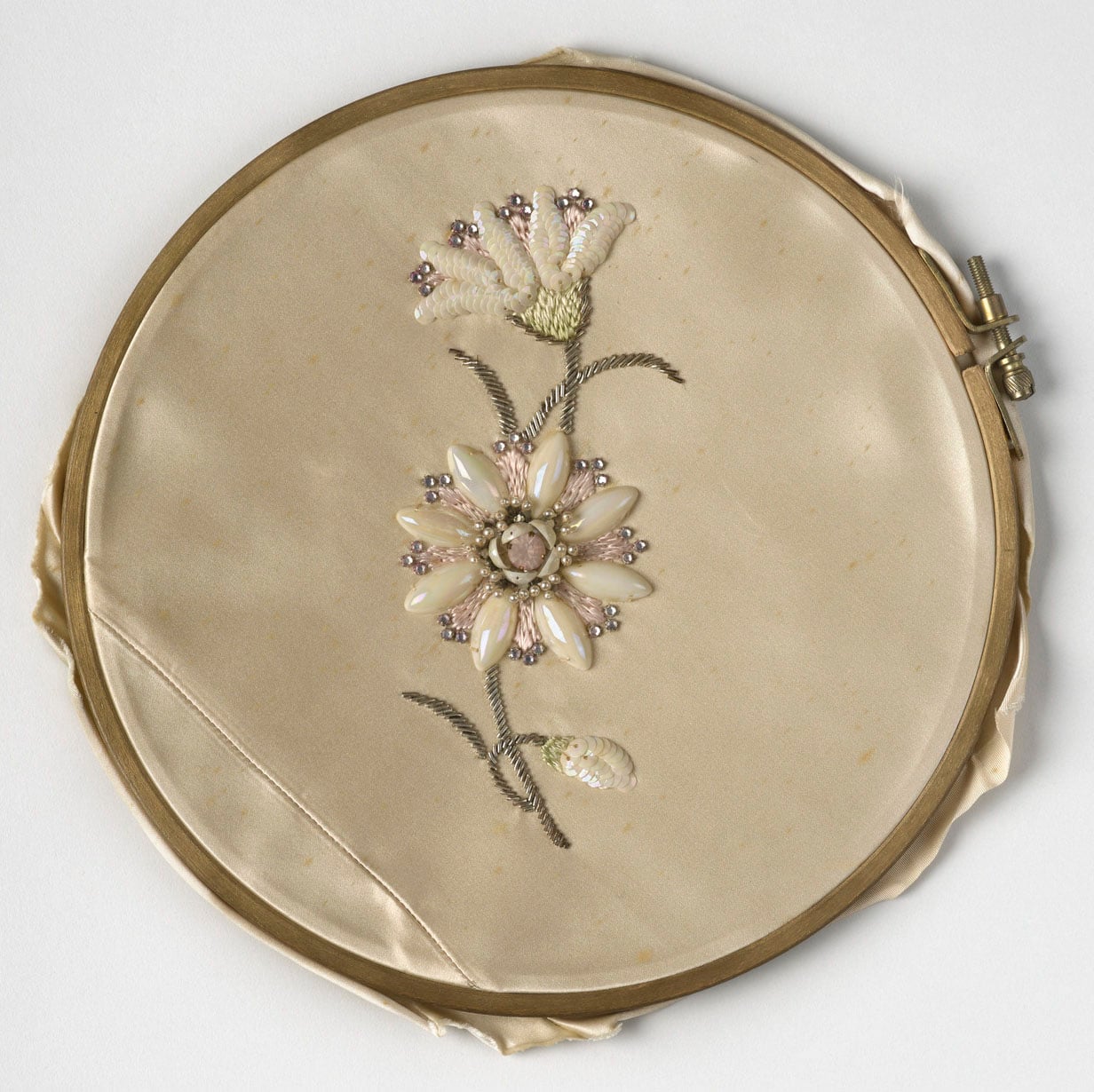 Embroidery sample of the Lotus of India and Ceylon (RCIN 300024) Lotus of India and Ceylon