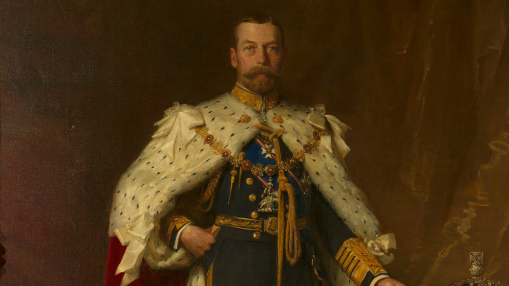 Sir Samuel Luke Fildes, King George V (1865-1936), 1911-12 (RCIN 402023) The State portrait of King George V by Samuel Luke Fildes.