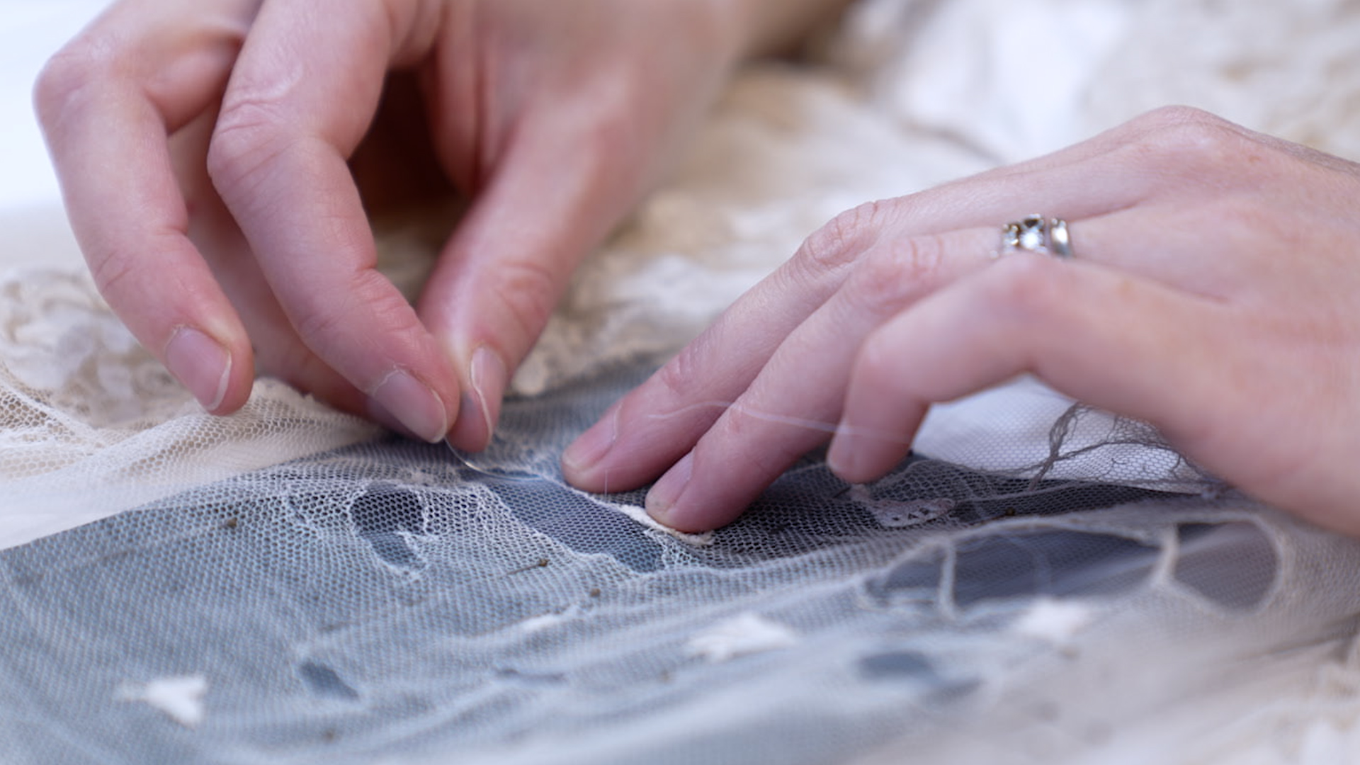 Cecilia conserving Princess Elizabeth's Christening Robe
