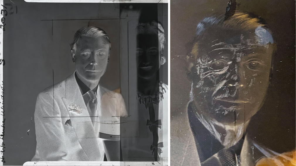 Dorothy Wilding, The Duke and Duchess of Windsor, 2 June 1943 (RCIN 2119605) A cellulose acetate film negative of the Duke and Duchess of Windsor by Dorothy Wilding.
