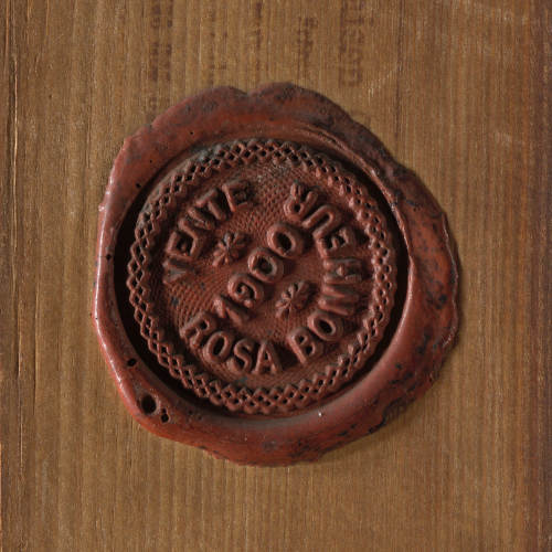 Red wax stamp on the reverse of Rosa Bonheur's Lion's Head. Red wax stamp on the reverse of Rosa Bonheur's Lion's Head.