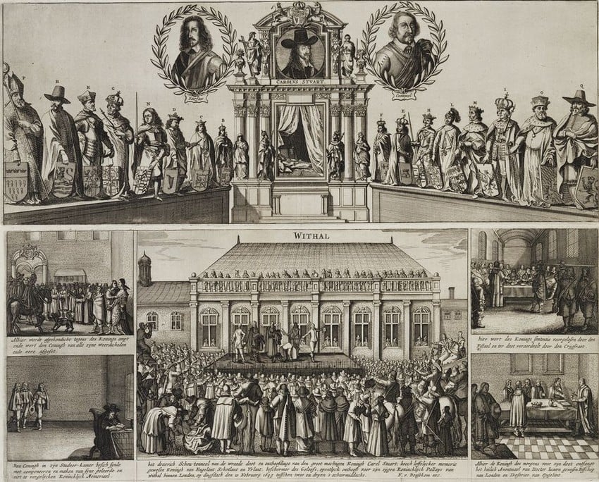 Francoys van Beusekom, The Execution of Charles I, c. 1650 (RCIN 601937) The Execution of Charles I by Francoys van Beusekom.