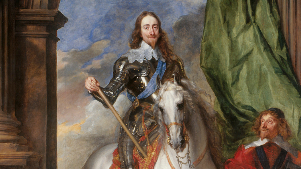 Anthony van Dyck, Charles I with M. de St Antoine, 1633 (RCIN 405322) Charles I with M. de St Antoine by Anthony van Dyck.