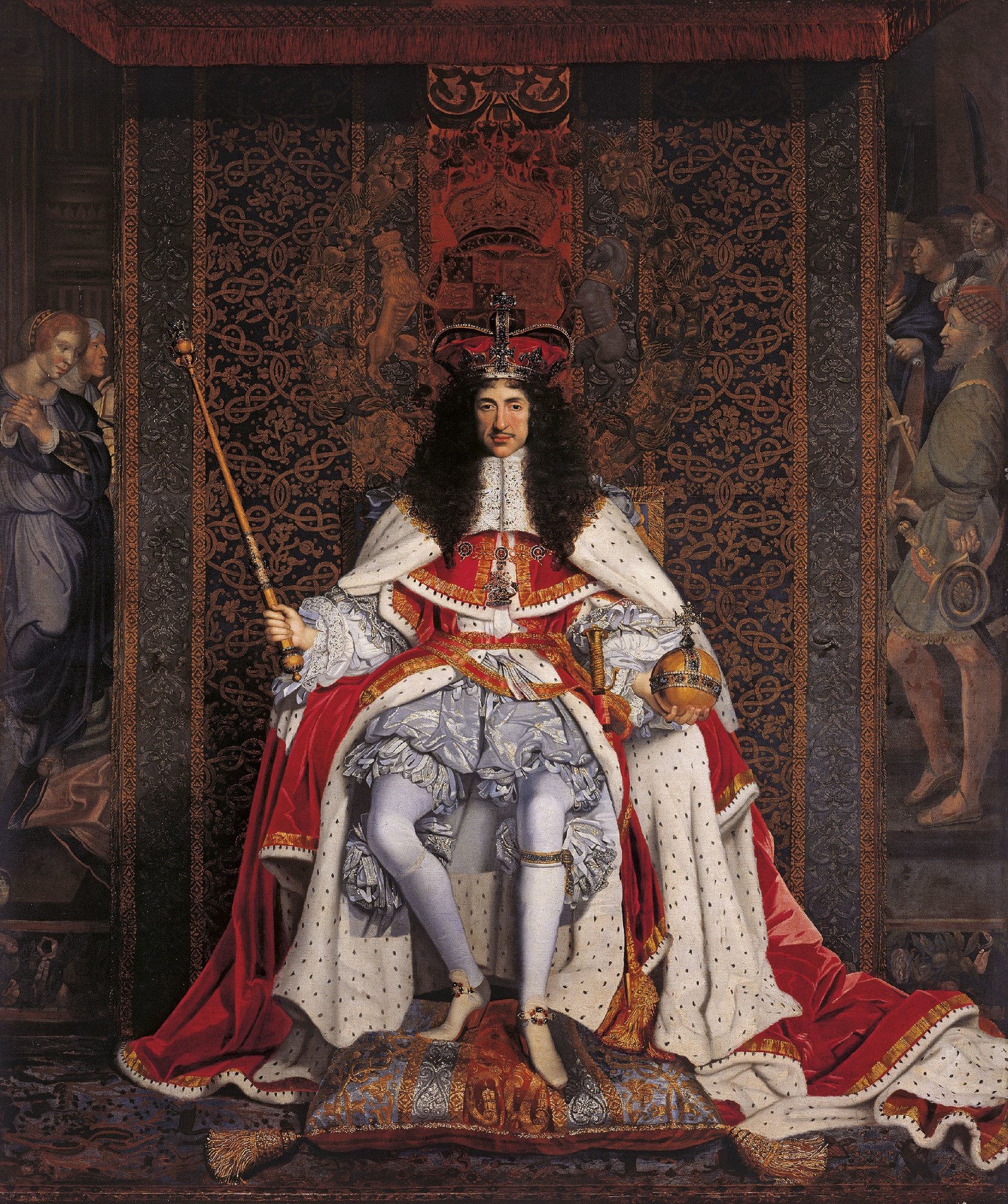 Portrait of Charles II by John Michael Wright. 