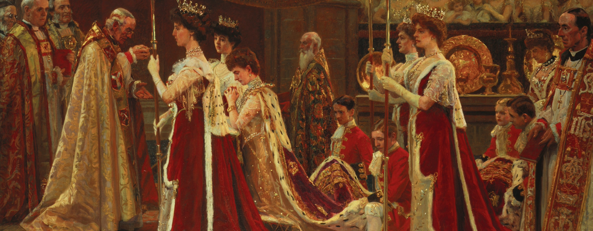 Queen Alexandra and Coronation Fashion A painting of Queen Alexandra on her Coronation
